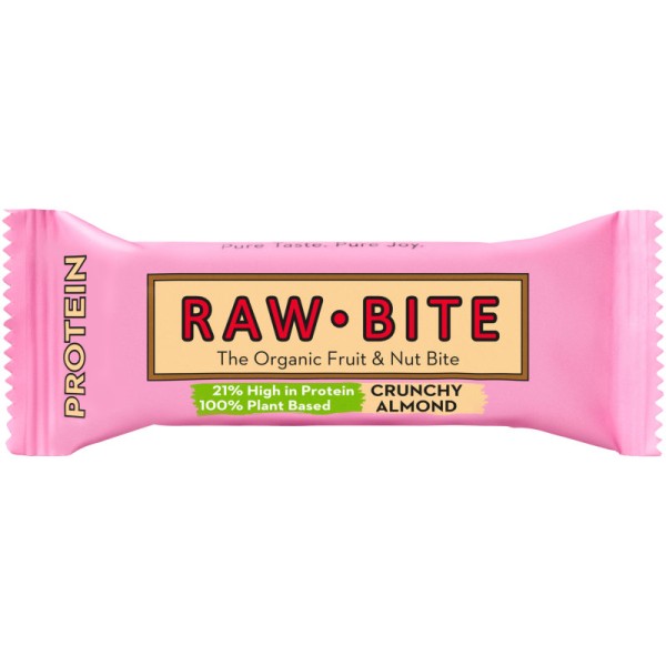 Protein Crunchy Almond Riegel Bio, 45g - Raw Bite
