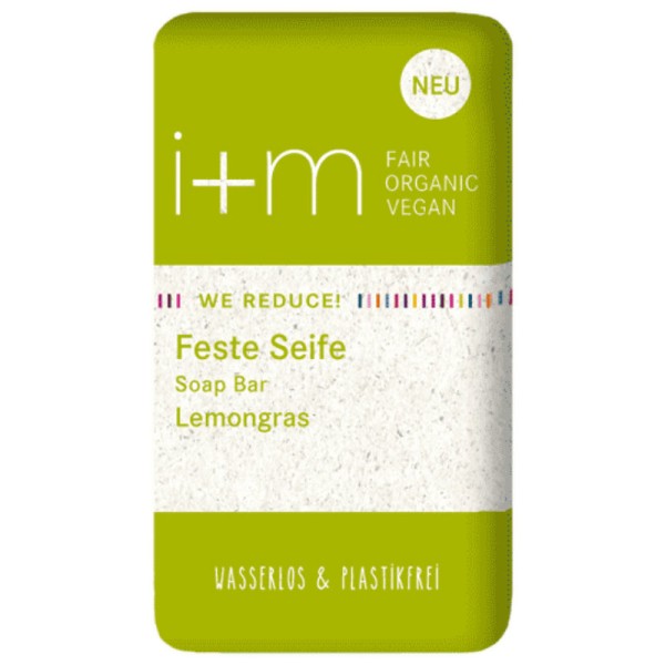 We Reduce! Feste Seife Lemongras, 100g - i+m Naturkosmetik