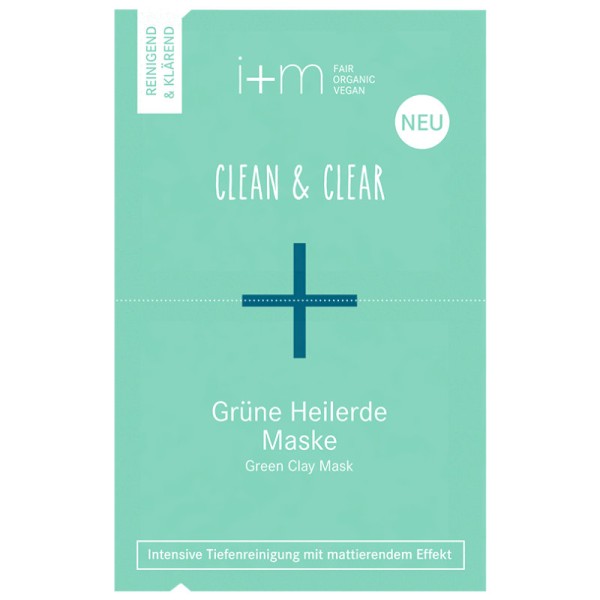 Clean & Clear Grüne Heilerde Maske, 2x 7ml - i+m Naturkosmetik