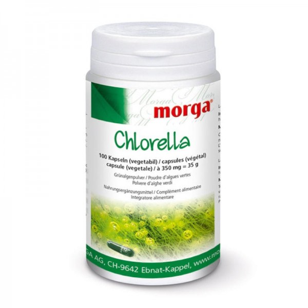 Chlorella Kapseln, 100 Stück - Morga