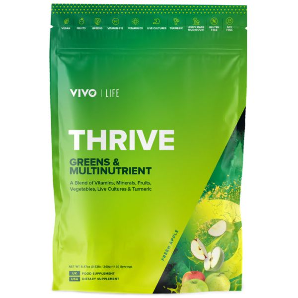 Thrive Greens & Multinutrient Fresh Apple, 240g - VIVO