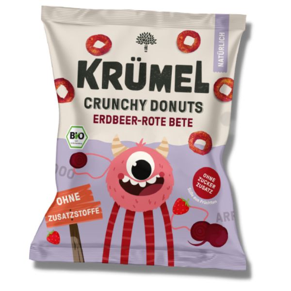 Crunchy Donuts Erdbeer-Rote Bete Bio, 20g - Krümel