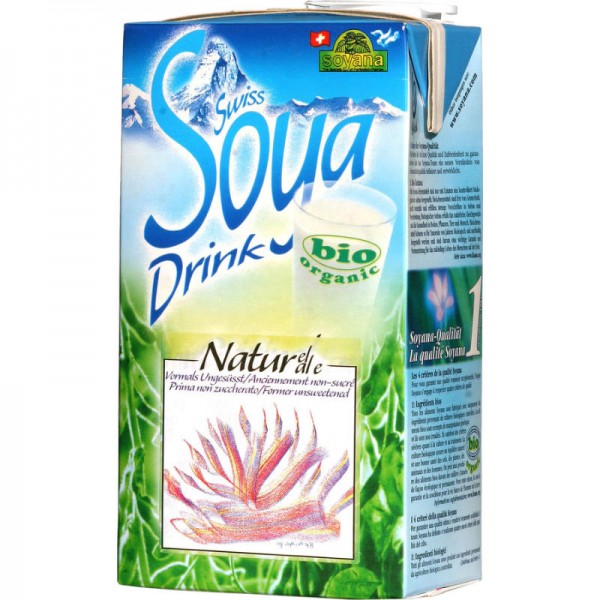 Natur ungesüsst Swiss Soya-Drink Bio, 1L - Soyana