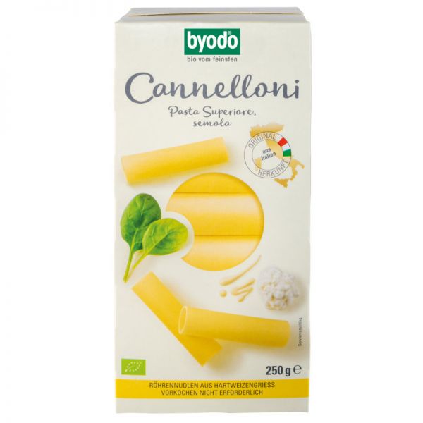 Cannelloni semola Bio, 250g - byodo