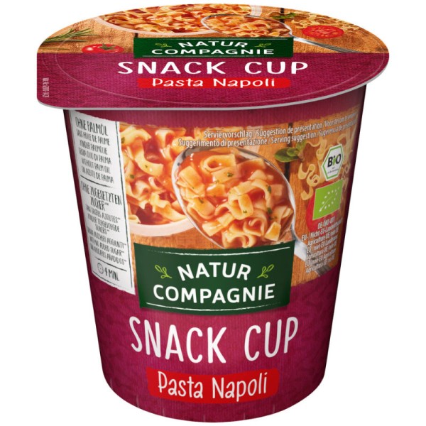 Snack Cup Pasta Napoli Bio, 59g - Natur Compagnie