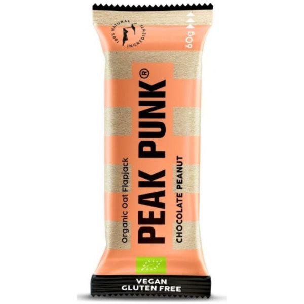 Oat Flapjack Chocolate Peanut Bio, 60g - Peak Punk