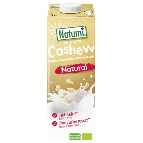 Cashew Drink Natural Bio, 1 L - Natumi