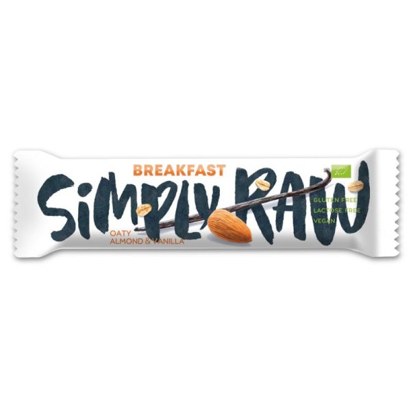 Breakfast Oaty Almond & Vanilla Bio, 40g - Simply Raw
