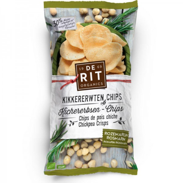 Kichererbsen-Chips Rosmarin Bio, 75g - De Rit
