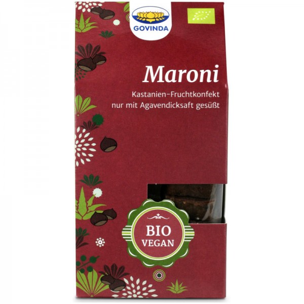 Maroni Kastanien-Fruchtkonfekt natürlich gesüsst Bio, 100g - Govinda