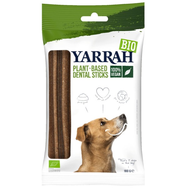 Pflanzliche Dental-Sticks für Hunde Bio, 180g - Yarrah
