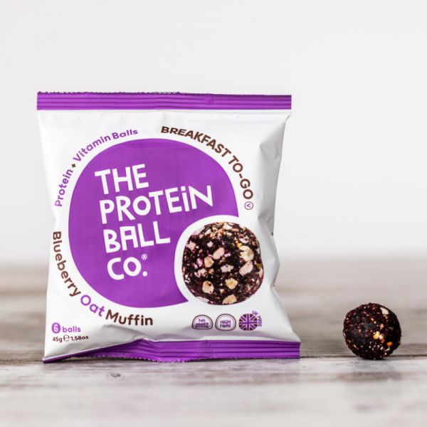 Protein Balls Blueberry Oat Muffin, 45g - The Protein Ball Co.