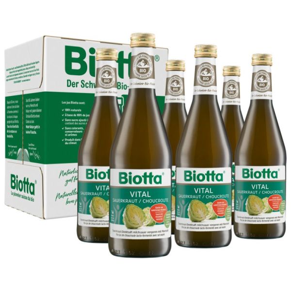 Vital Sauerkraut Bio, 6x 500ml - Biotta
