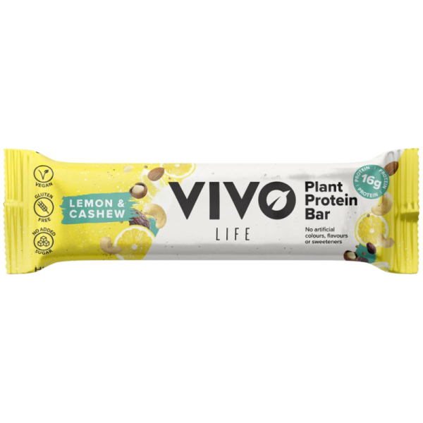 Protein Riegel Zitrone & Cashew, 65g - VIVO