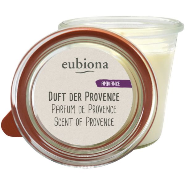 Duftkerze Duft der Provence im Glas, 1 Stück - Eubiona