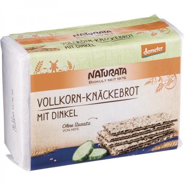 Roggen Vollkorn-Knäckebrot mit Dinkel Bio, 250g - Naturata