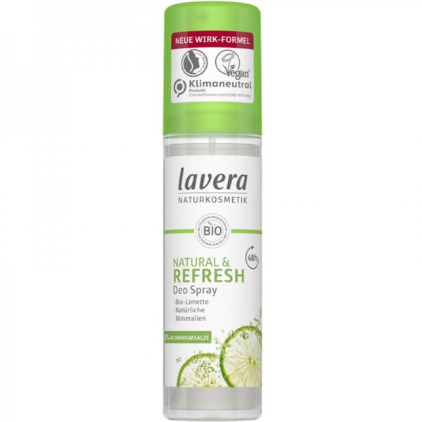 Natural & Refresh Deo Spray mit Bio-Limette, 75ml - Lavera