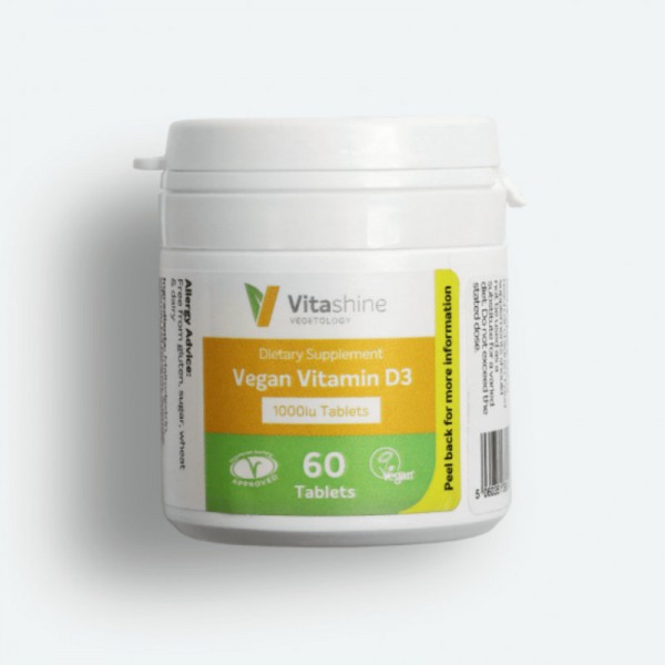 Vitashine Vegan Vitamin D3 2500iu, 60 Stück - Vegetology