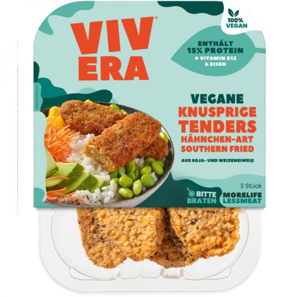Vegane knusprige Tenders Southern Fried, 150g - Vivera