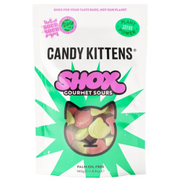 Shox Gourmet Sours, 140g - Candy Kittens