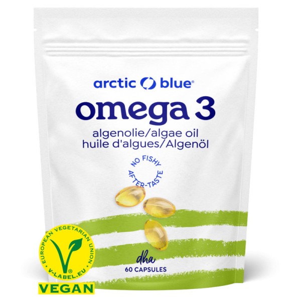 Omega 3 Algenöl DHA Kapseln, 60 Stück - Arctic Blue