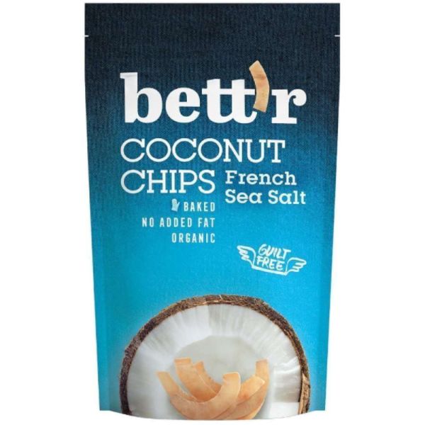 Coconut Chips French Sea Salt Bio, 70g - bett'r