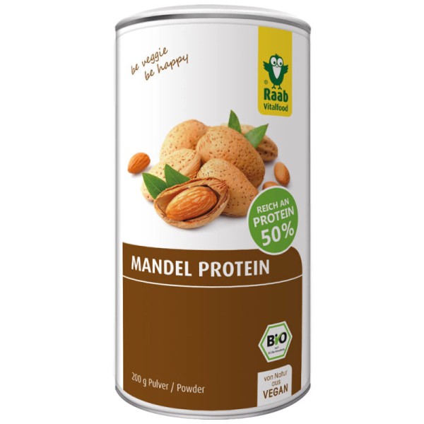 Mandel Protein Pulver Bio, 200g - Raab
