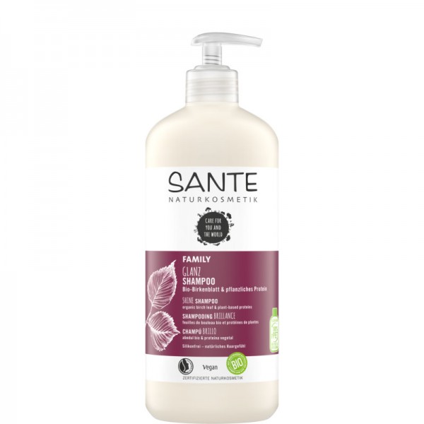 Family Glanz Shampoo - - natürlich - & | pflanzliches 500ml - ayco.ch gesund schön Bio-Birkenblatt Sante Protein