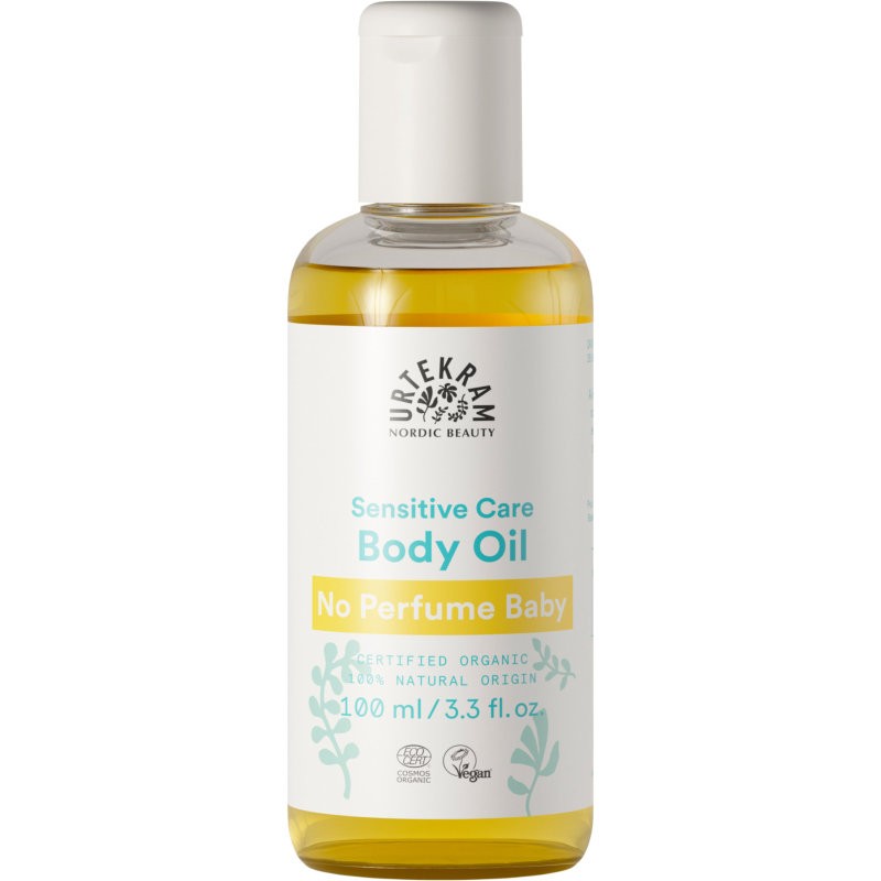 Sensitive Care Body Oil No Perfume Baby, 100ml - Urtekram