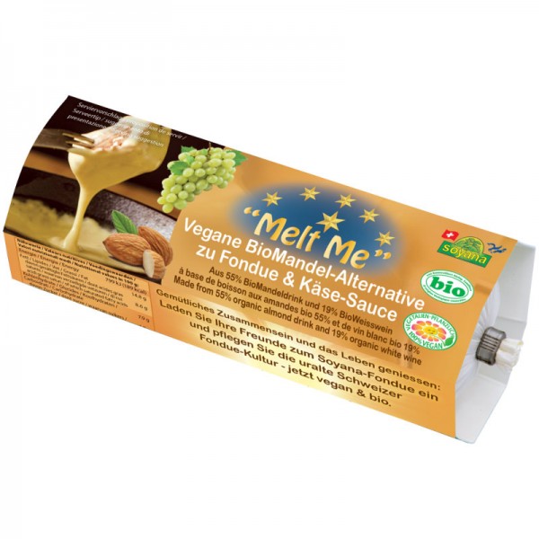 "Melt me" Vegane Mandel-Alternative zu Fondue & Käse-Sauce Bio, 400g - Soyana
