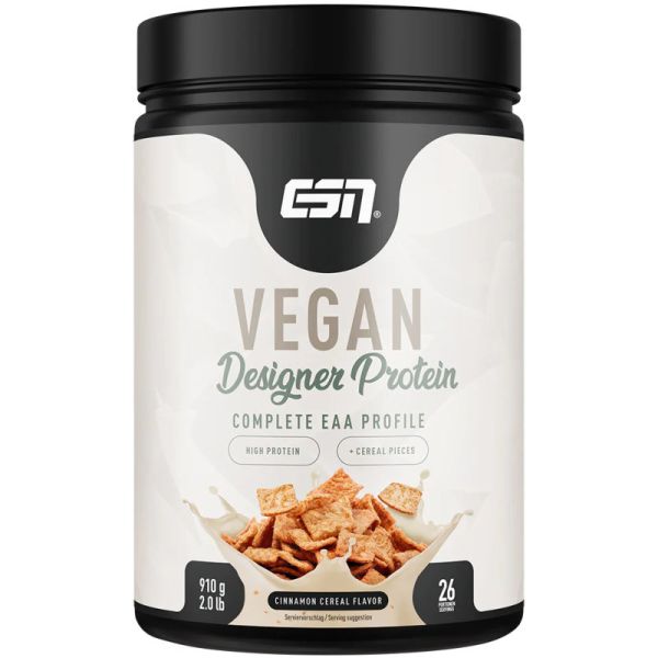 Vegan Designer Protein Cinnamon Cereal, 910g - ESN