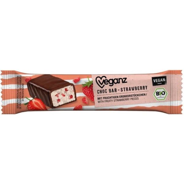Choc Bar Strawberry Bio, 35g - Veganz