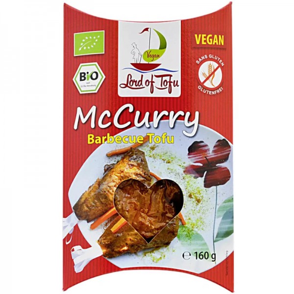 McCurry Barbecue Tofu Bio, 160g - Lord of Tofu