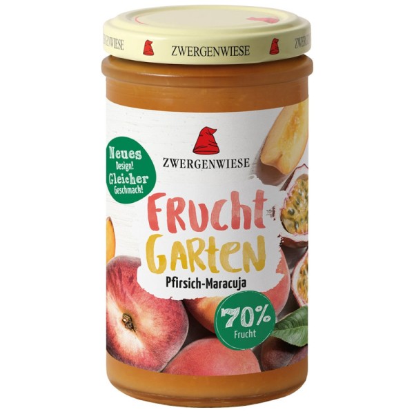 Fruchtgarten Pfirsich-Maracuja Bio, 225g - Zwergenwiese