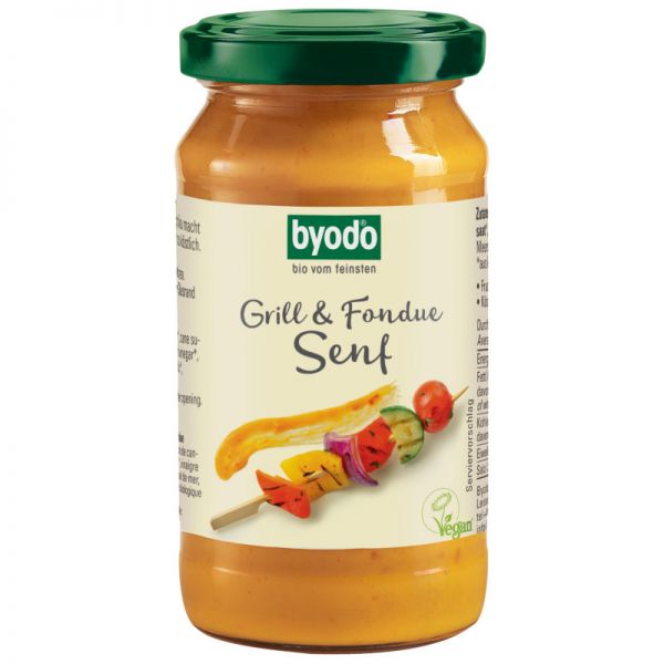 Grill & Fondue Senf Bio, 200ml - byodo