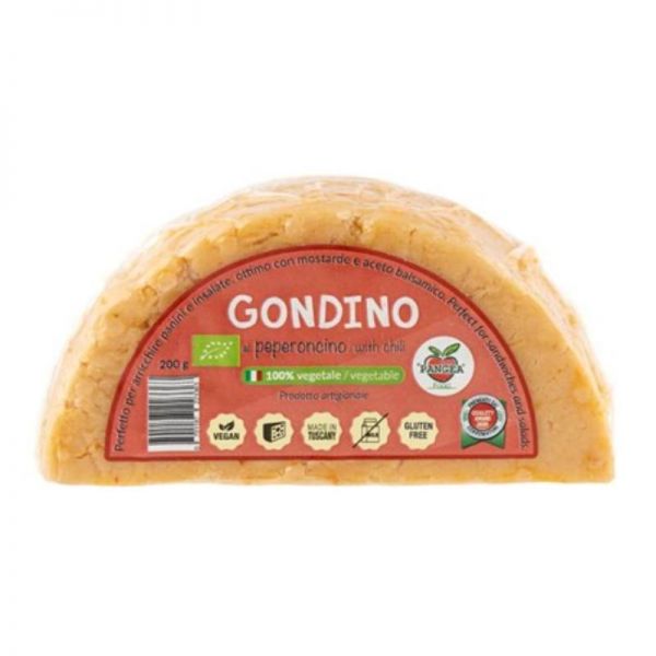 Gondino Vegane Alternative zu Hartkäse Chili, 200g - Pangea Food