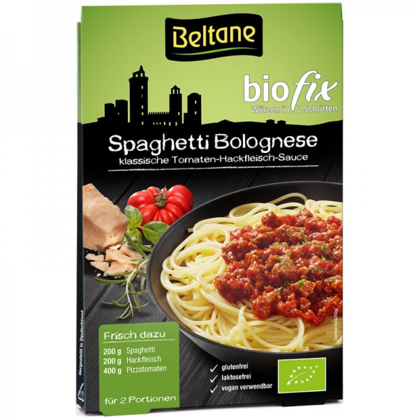 Spaghetti Bolognese Biofix Würzmischung Bio, 27g - Beltane