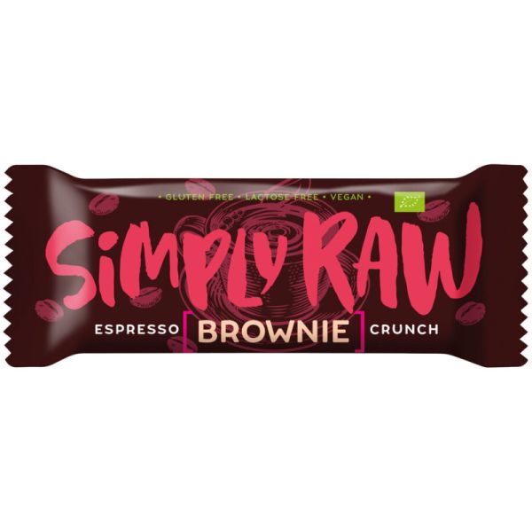 Brownie Espresso Crunch Bio, 45g - Simply Raw