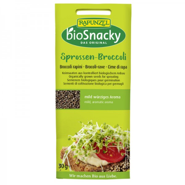 Bio Snacky Sprossen-Broccoli Bio, 30g - Rapunzel