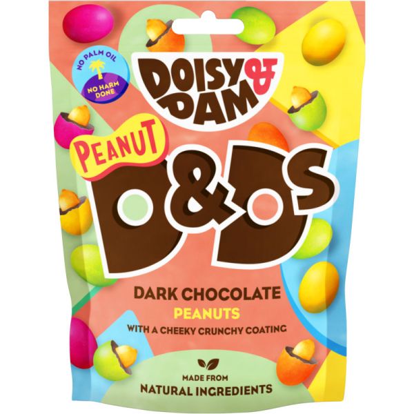 D&D's Dark Chocolate Peanut Drops, 80g - Doisy & Dam