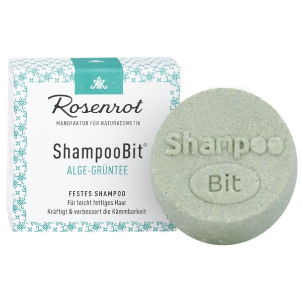 ShampooBit Alge-Grüntee, 60g - Rosenrot