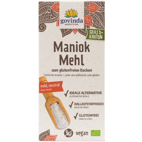 Maniok Mehl Bio, 450g - Govinda