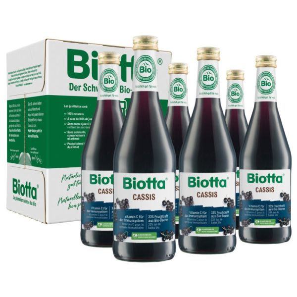 Cassis Bio, 6x 500ml - Biotta