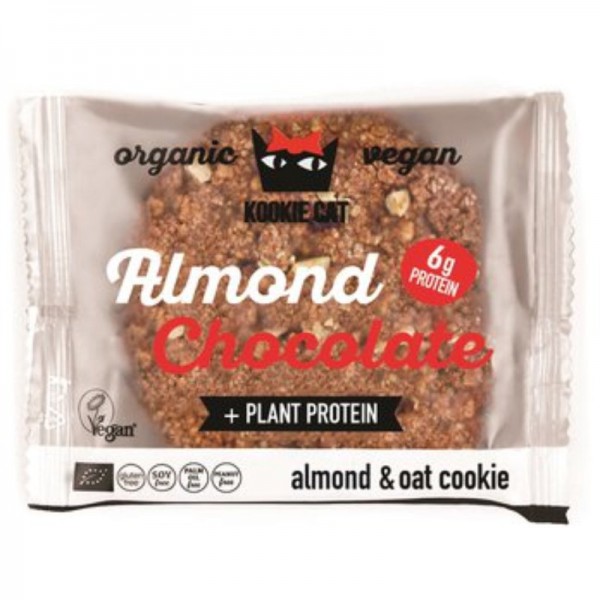 Almond Chocolate Bio, 50g - Kookie Cat