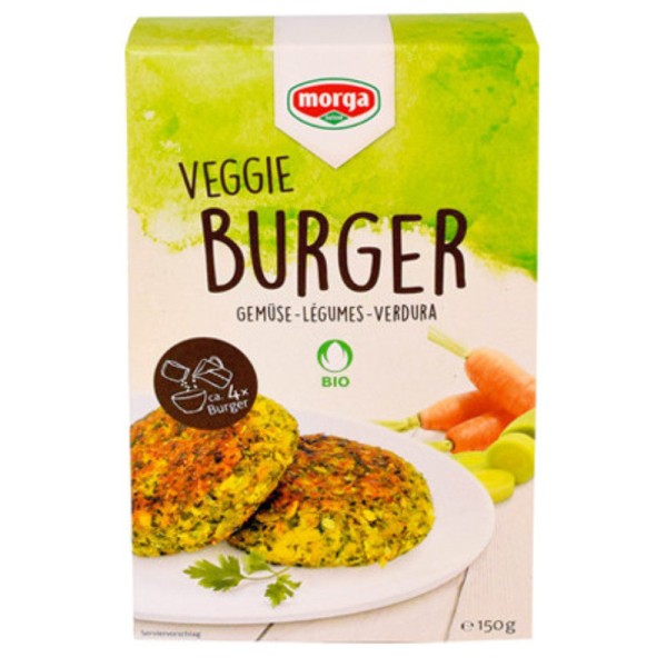 Veggie Burger Gemüse Fertigmischung Bio, 150g - Morga